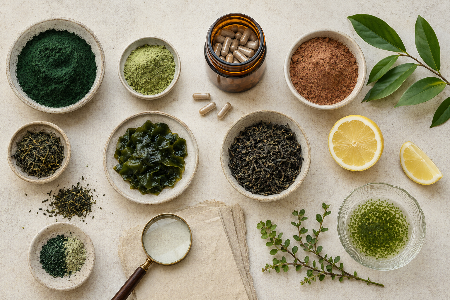 Editorial composition of botanical ingredients
